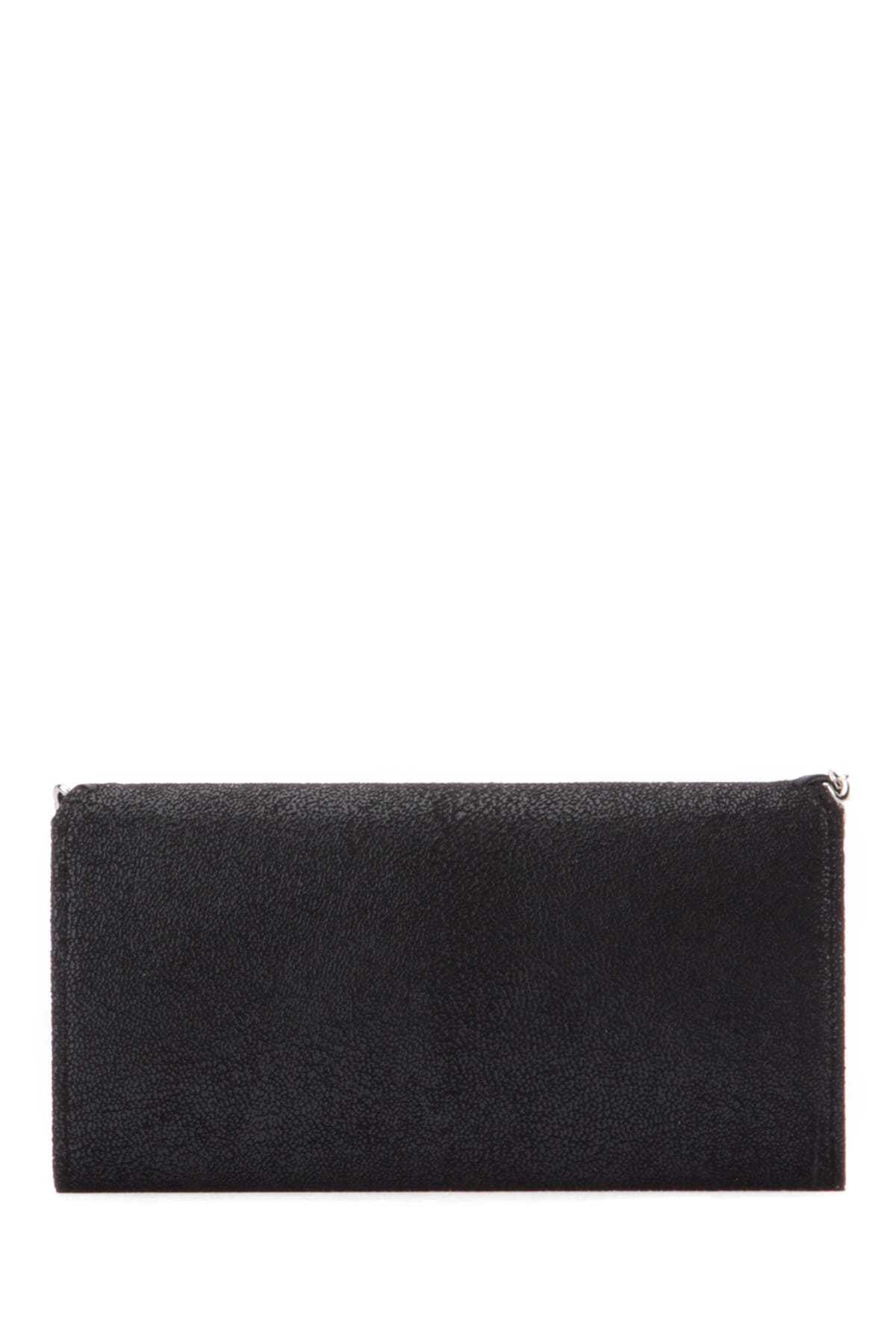 Stella Mccartney Falabella Continental Wallet In Black