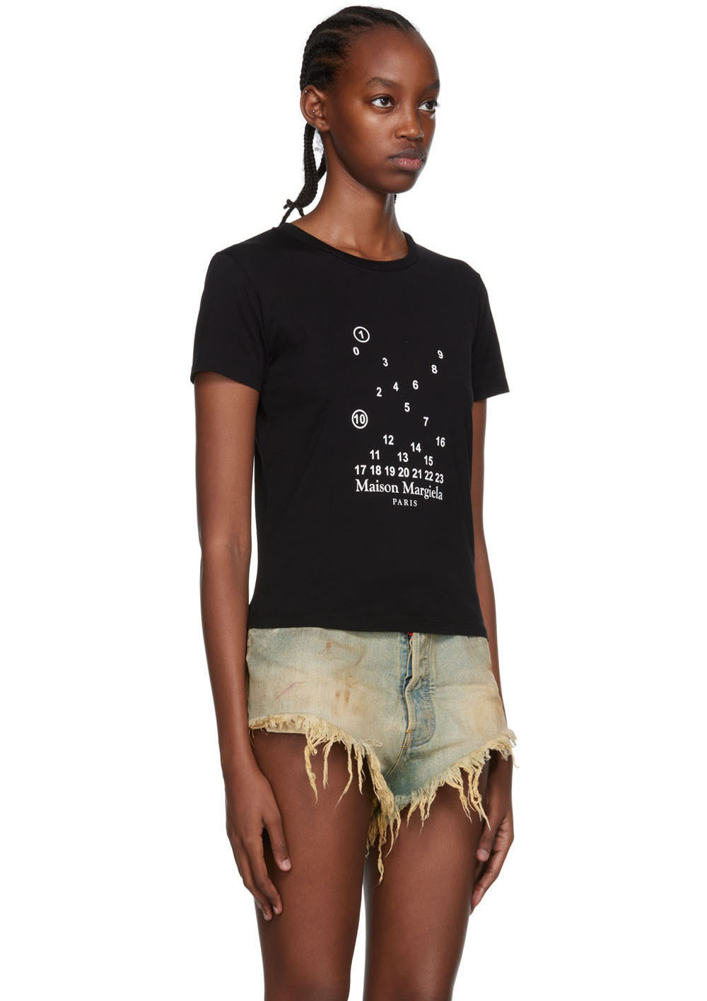 Maison Margiela Graphic Print T-shirt In Black
