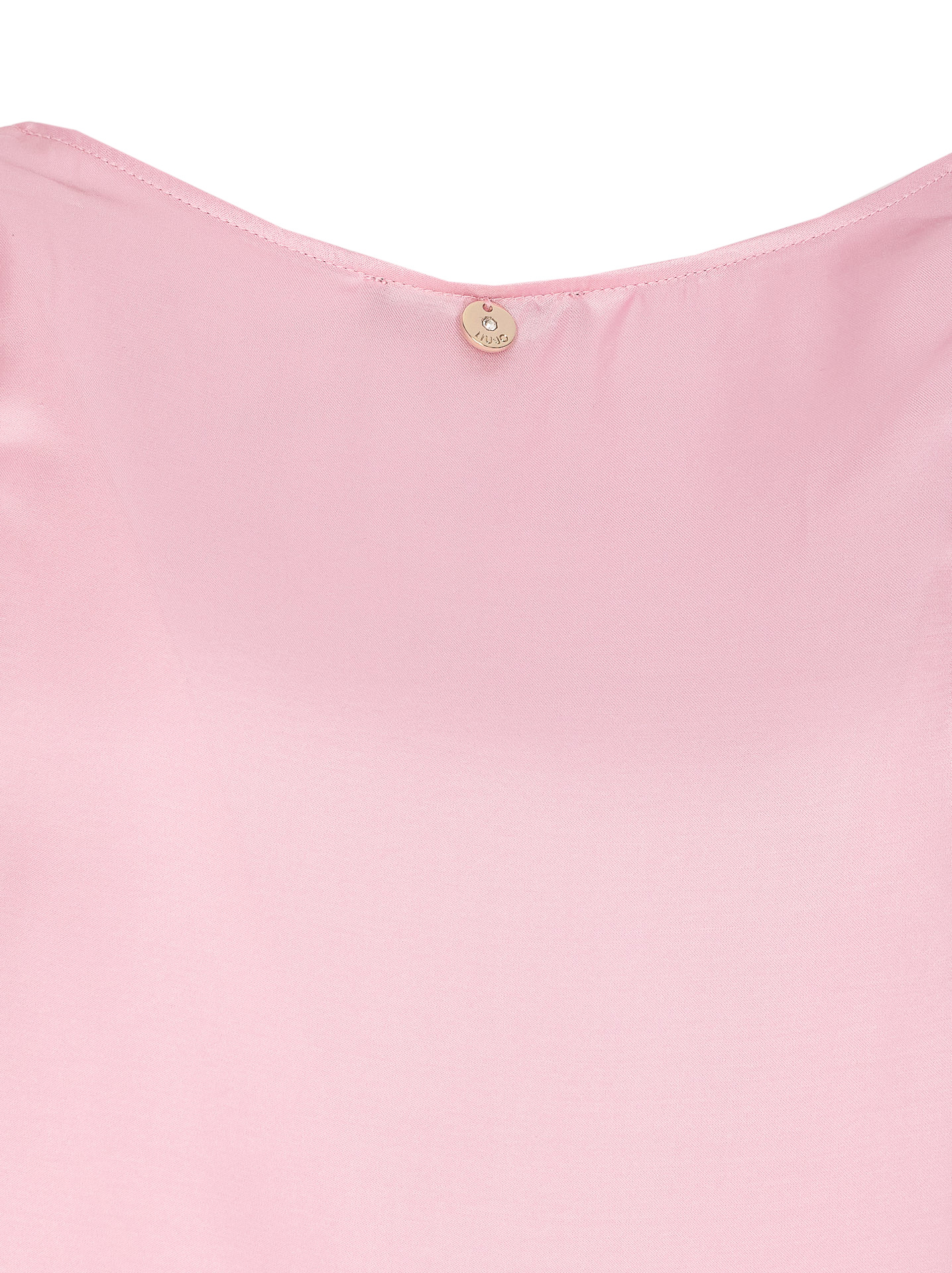 Liu •jo Crew-neck Sleeveless Top In Pink