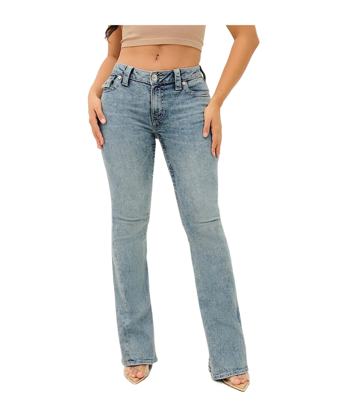 TRUE RELIGION BELT-LOOP JEANS