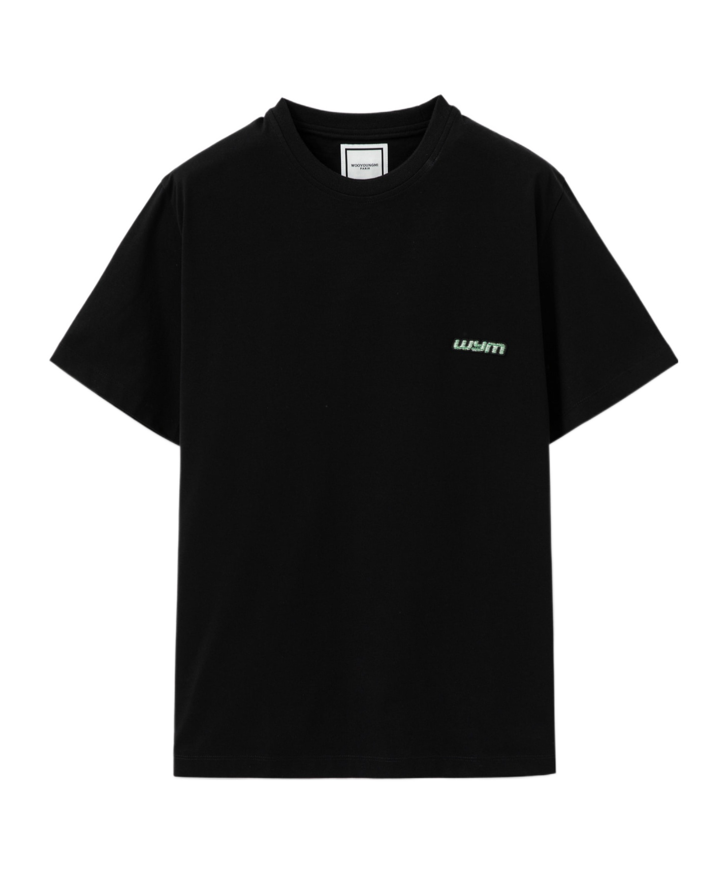 Wooyoungmi Black Light Graphic T-shirt In Black