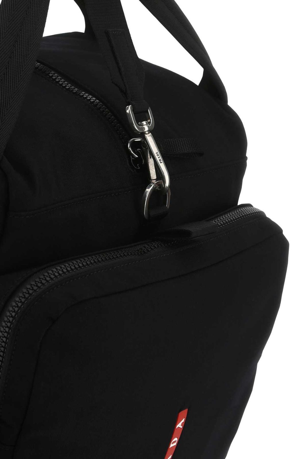 Prada Full Zipper Travel Bag In Black