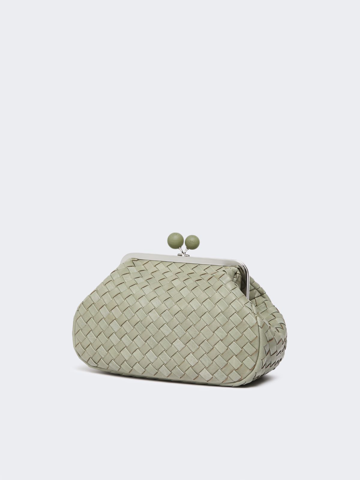 Weekend Max Mara Pasticcino Bag Medium In Pelle Intrecciata In Brown