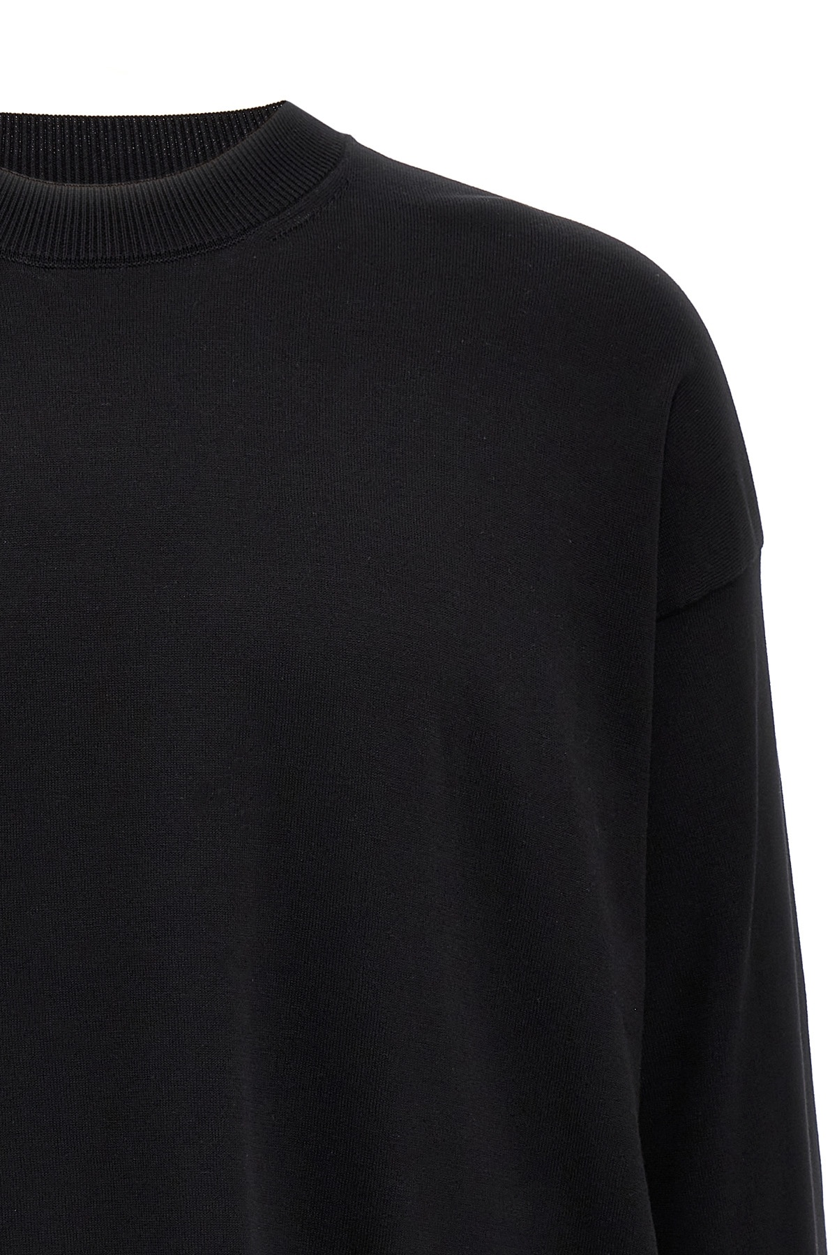 Comme Des Garçons Contrasting Logo Embroidery Cotton Sweater