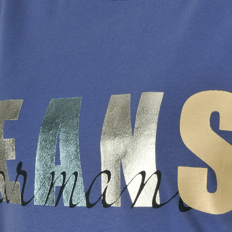 Shop Armani Jeans Logo T-shirt In Blue