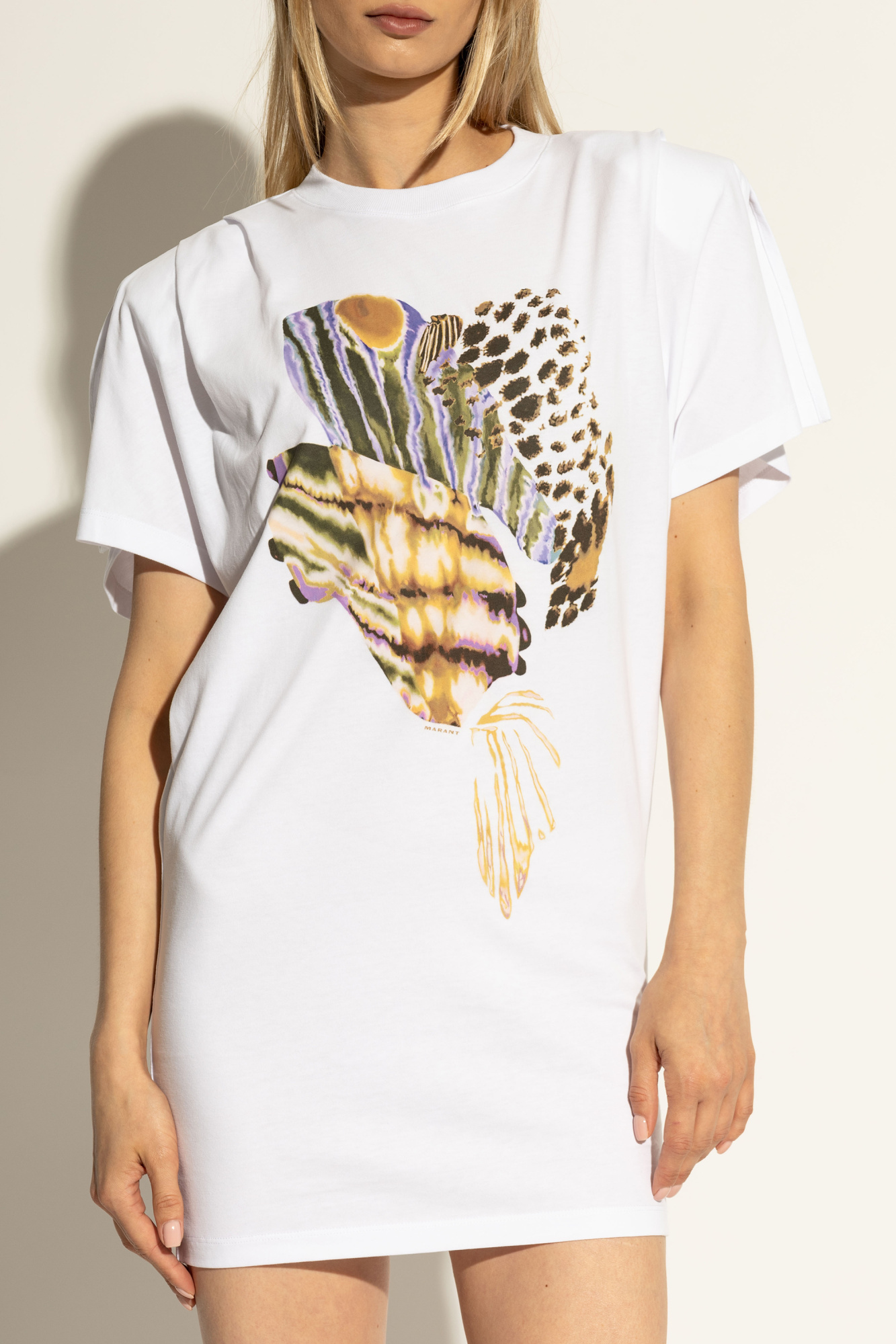 Isabel Marant Étoile Open-necked Black Shirt In White