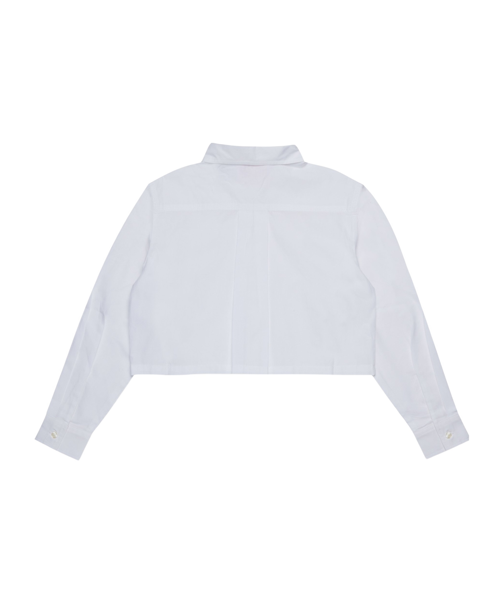 Diesel Camicia Boxy In Popeline Con Logo Sul Colletto In Blue