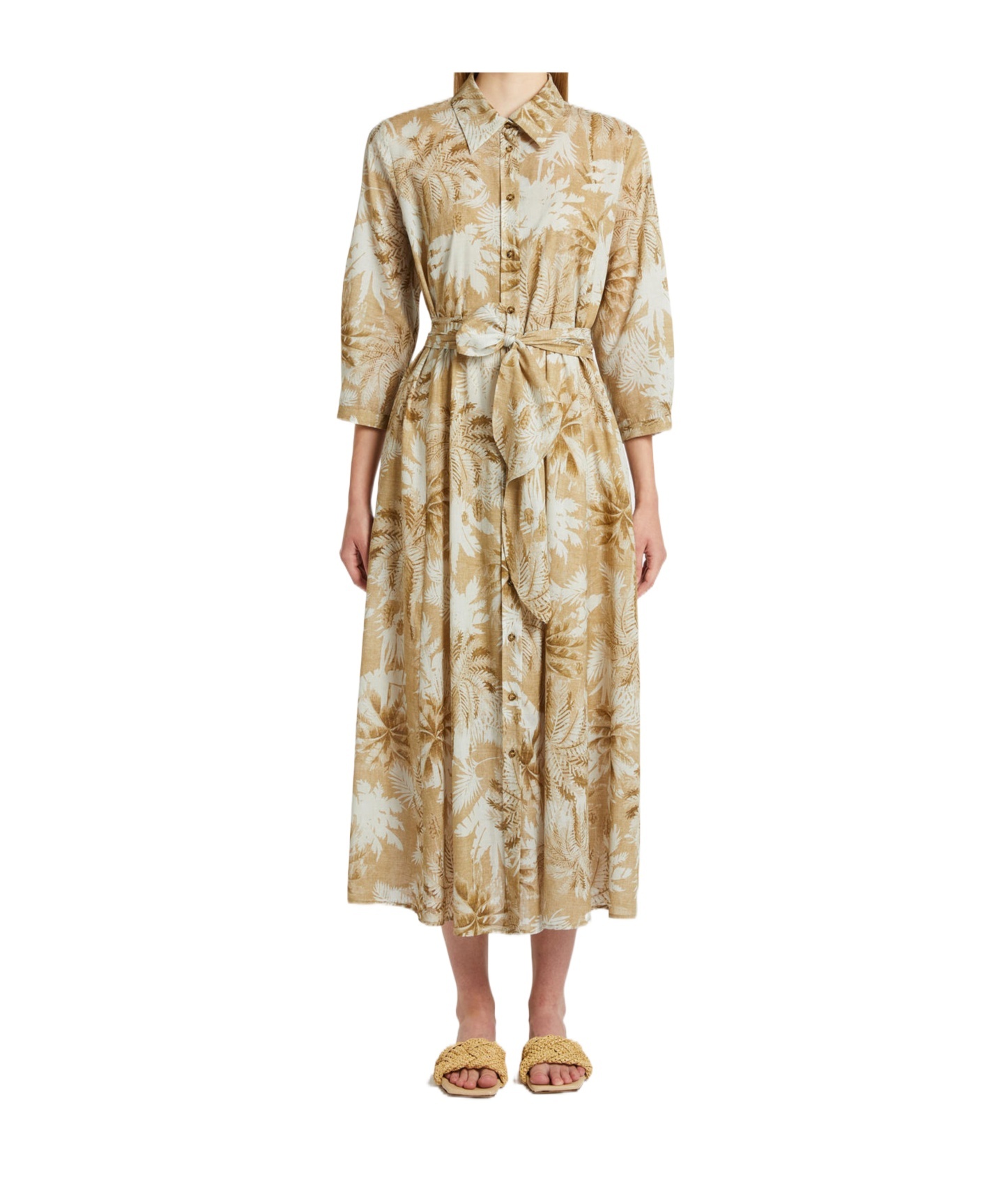 IBLUES PRINTED SHIRT DRESS