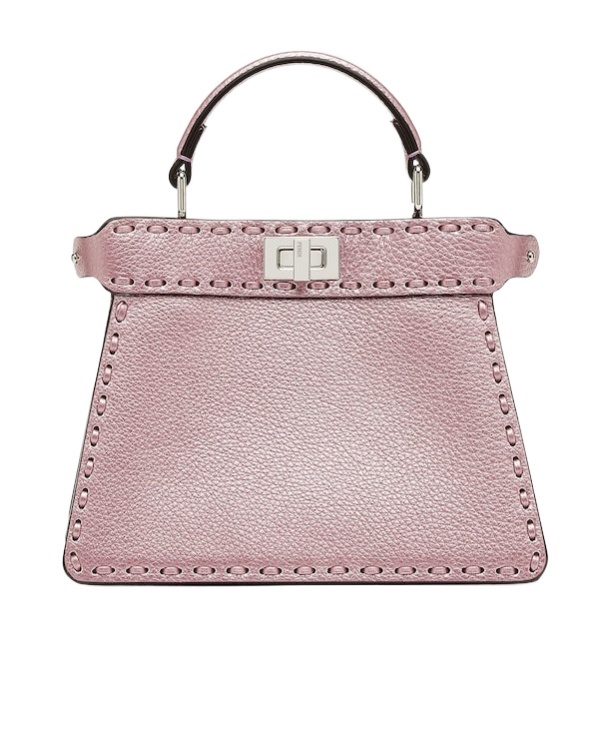Fendi Peekaboo Iseeu Small Shoulder Bag In Nude
