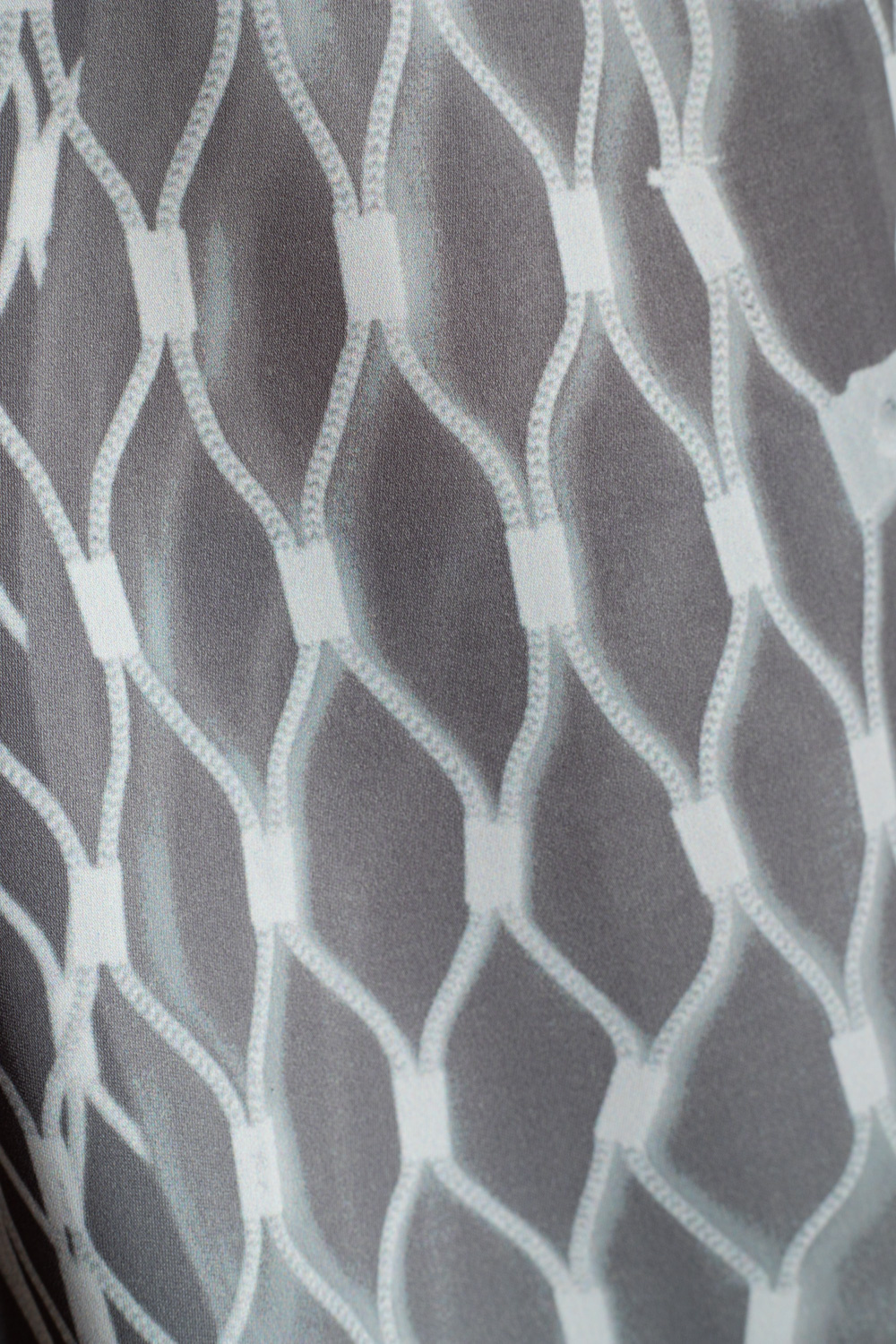 Shop Mm6 Maison Margiela Graphic-print Short-sleeved Blouse In Gray