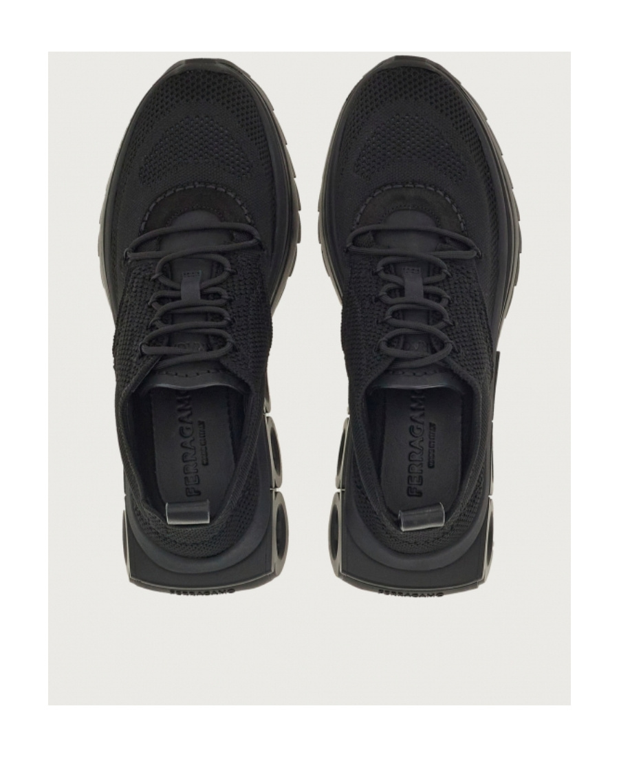 Ferragamo Logo Sports Shoes In Black