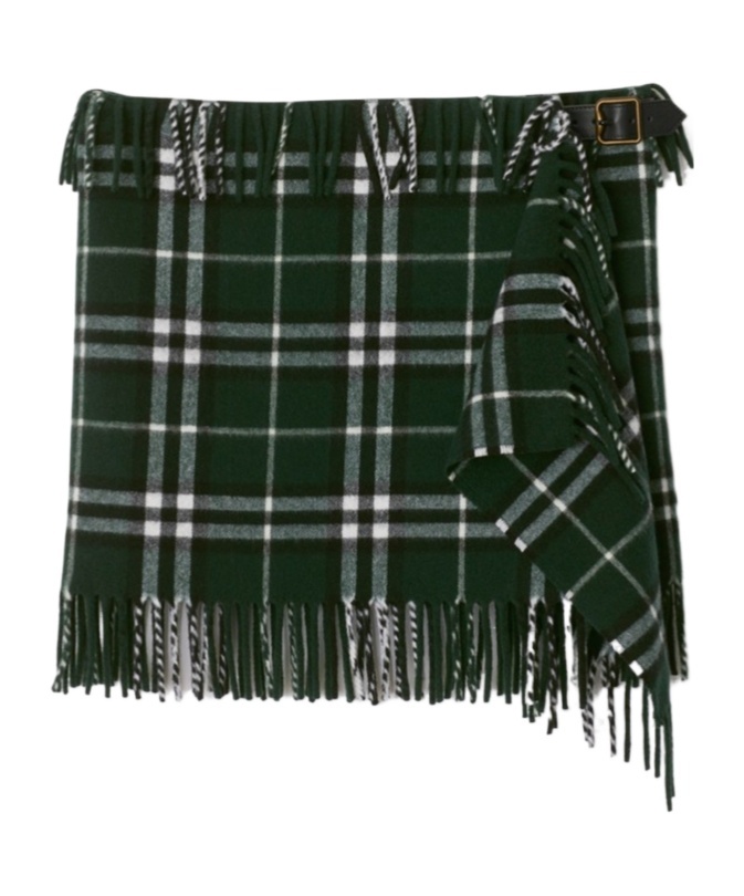 BURBERRY CHECKED MINI SKIRT