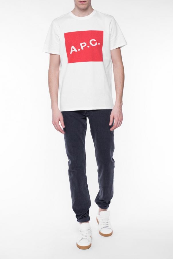 Apc Low-rise Straight Leg Jeans In Black