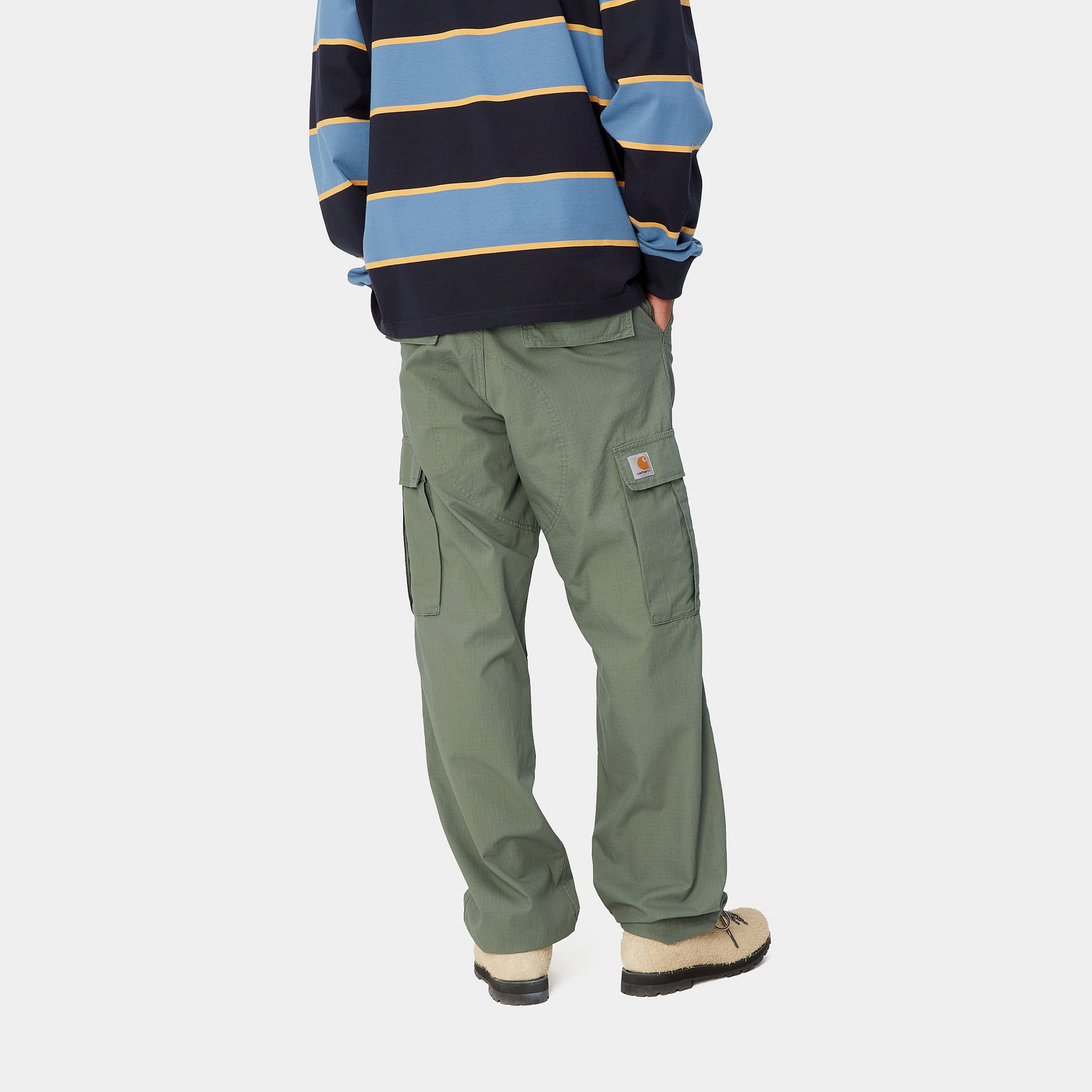 Carhartt Straight-leg Cargo Trousers In Gray