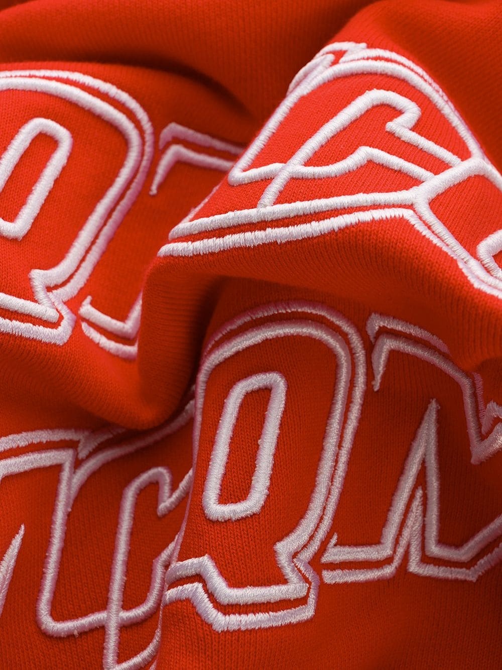 Mcq By Alexander Mcqueen Embroidered Logo Hoodie In Red