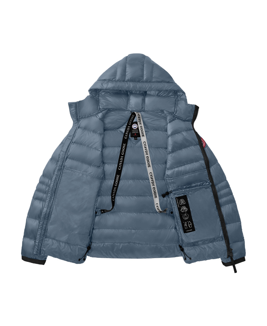Shop Canada Goose Logo-patch Padded Down Jacket In Blue