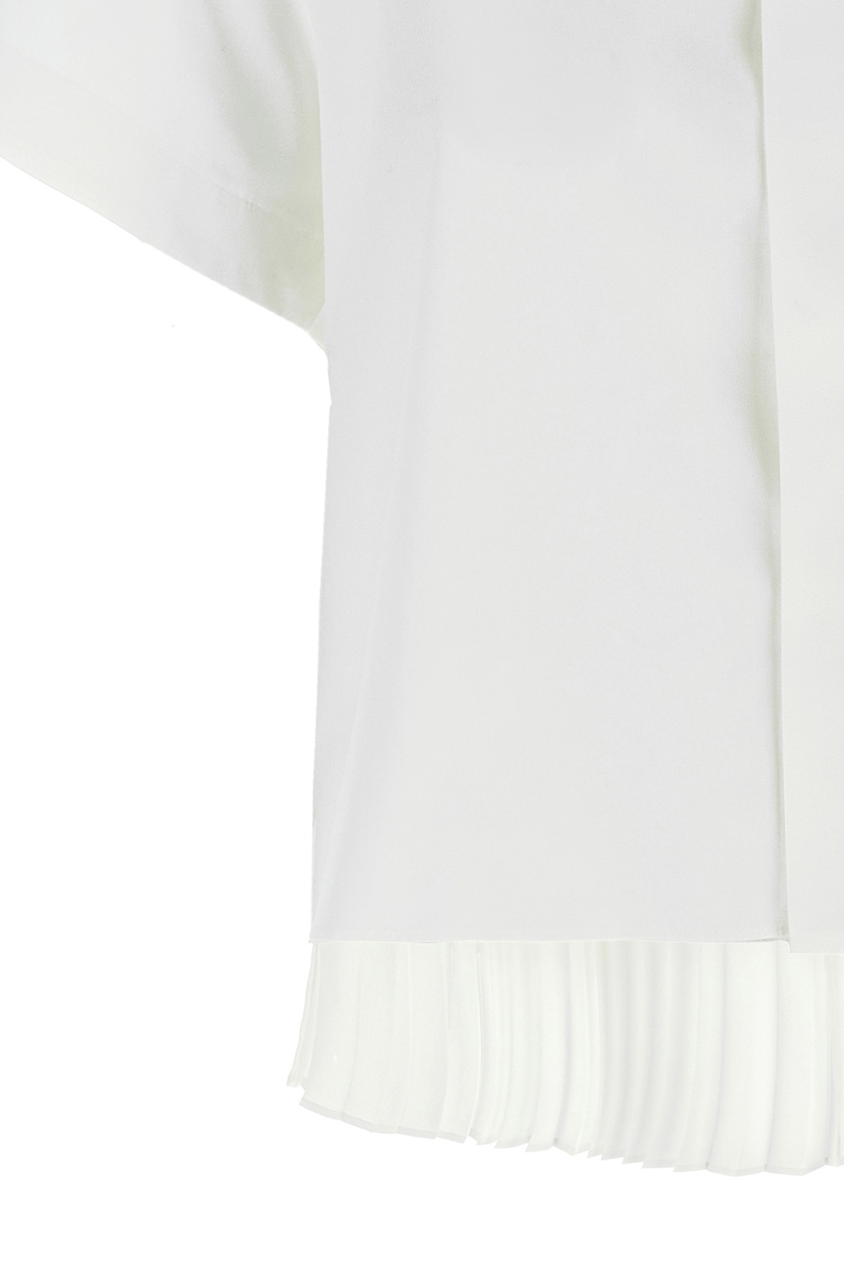 Sacai Ruffled Shirt In White