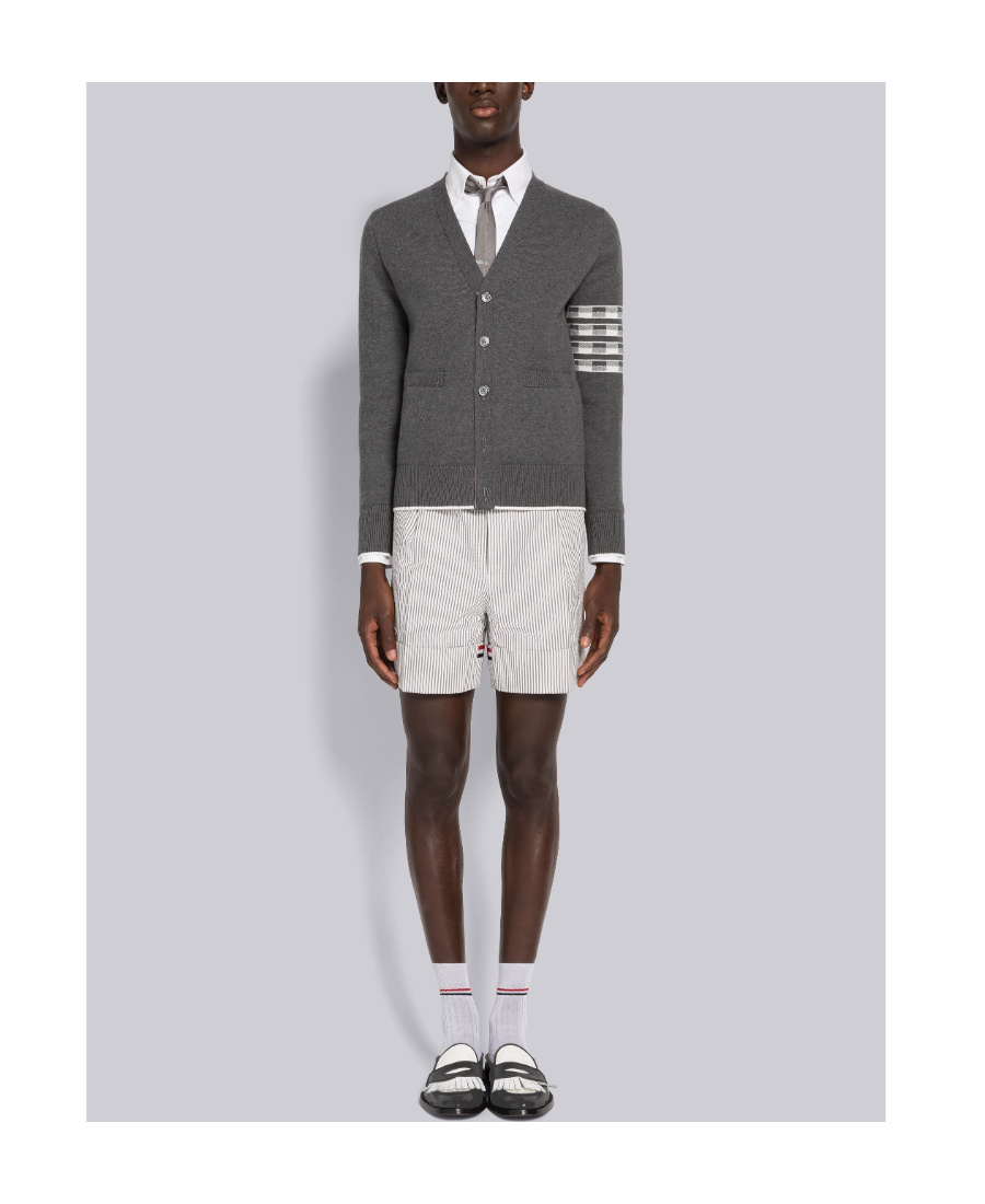 Thom Browne Sweaters Blacks And Greys In Gray