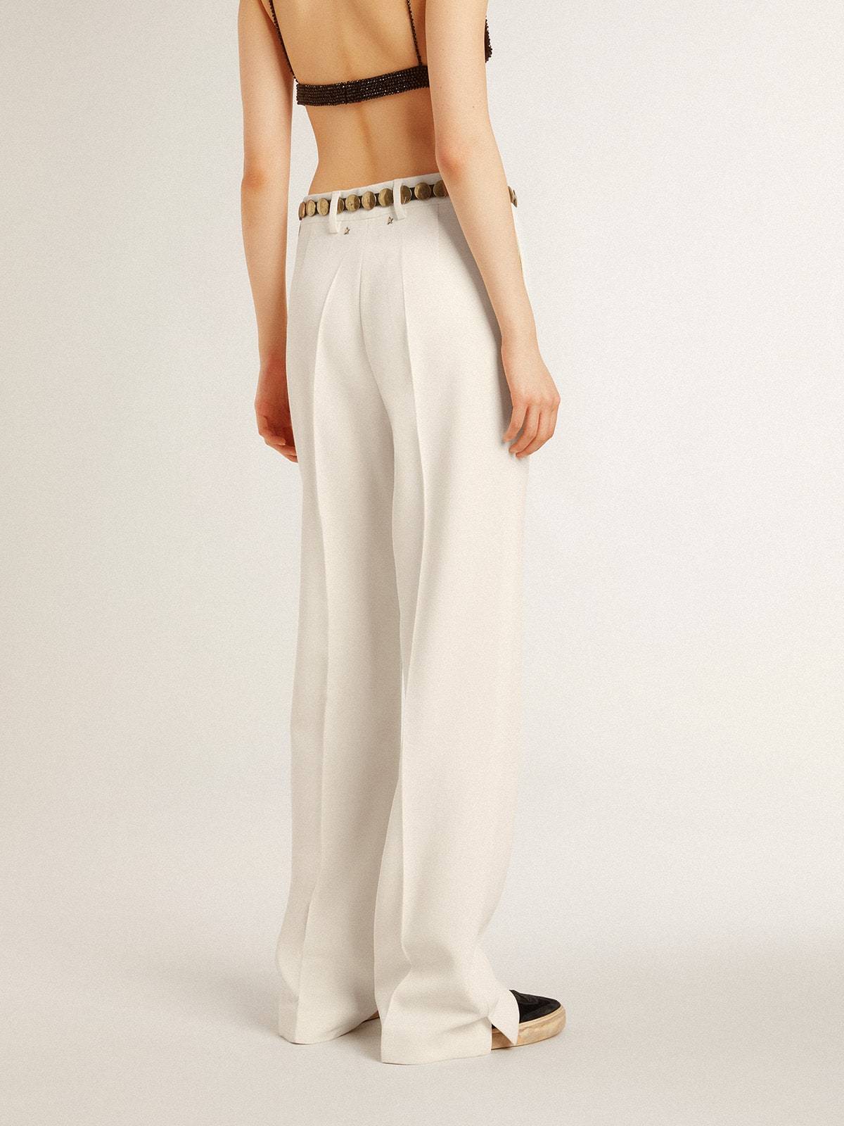 Golden Goose Slacks In White