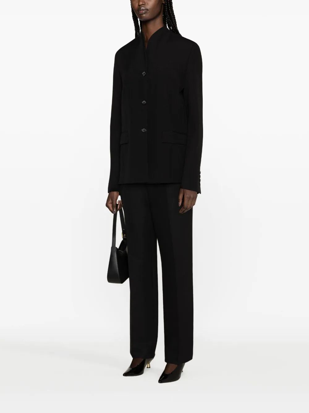 Totême Toteme Women Wool Single-breasted Jacket In Black