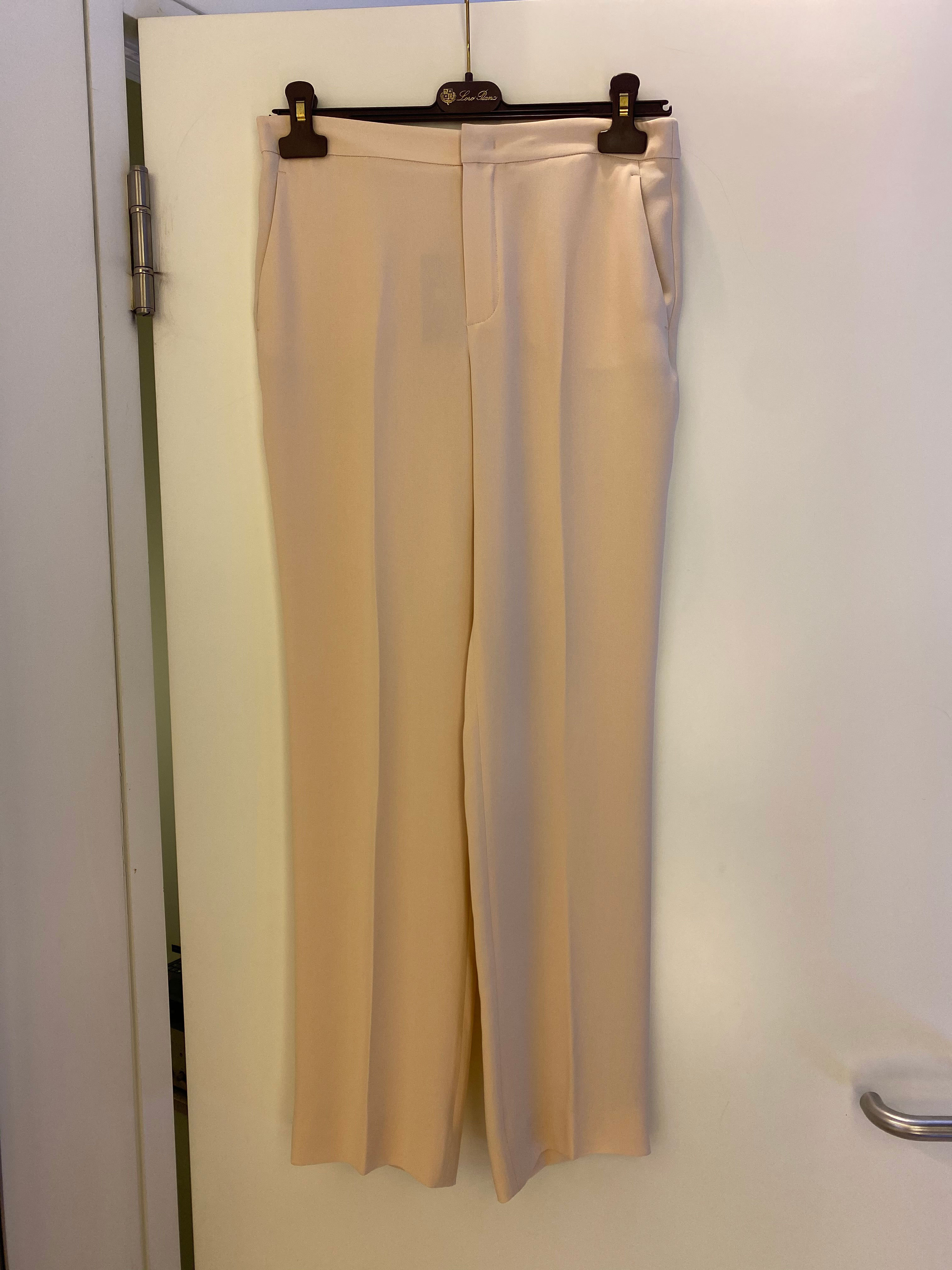 Loro Piana Straight Casual Pants In Nude