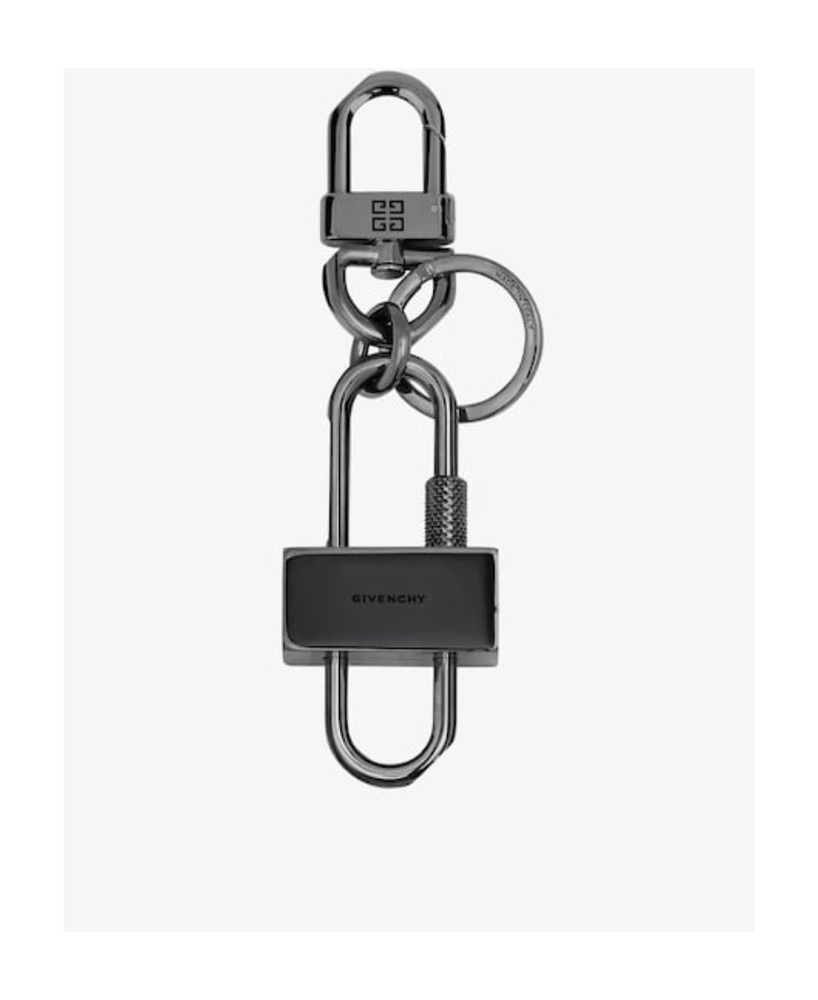 Givenchy Padlock Key Ring In Black