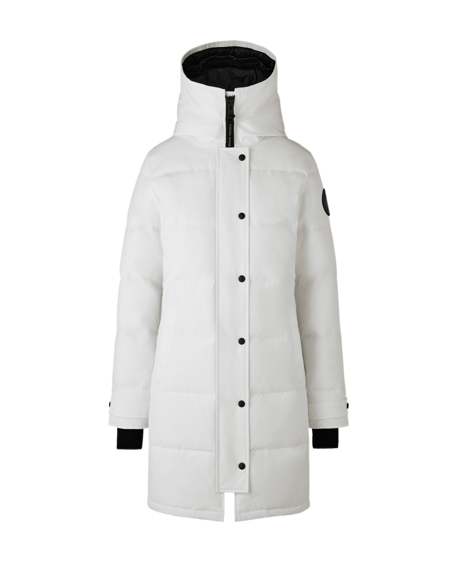 Shop Canada Goose Shelburne Padded Parka Jacket In White