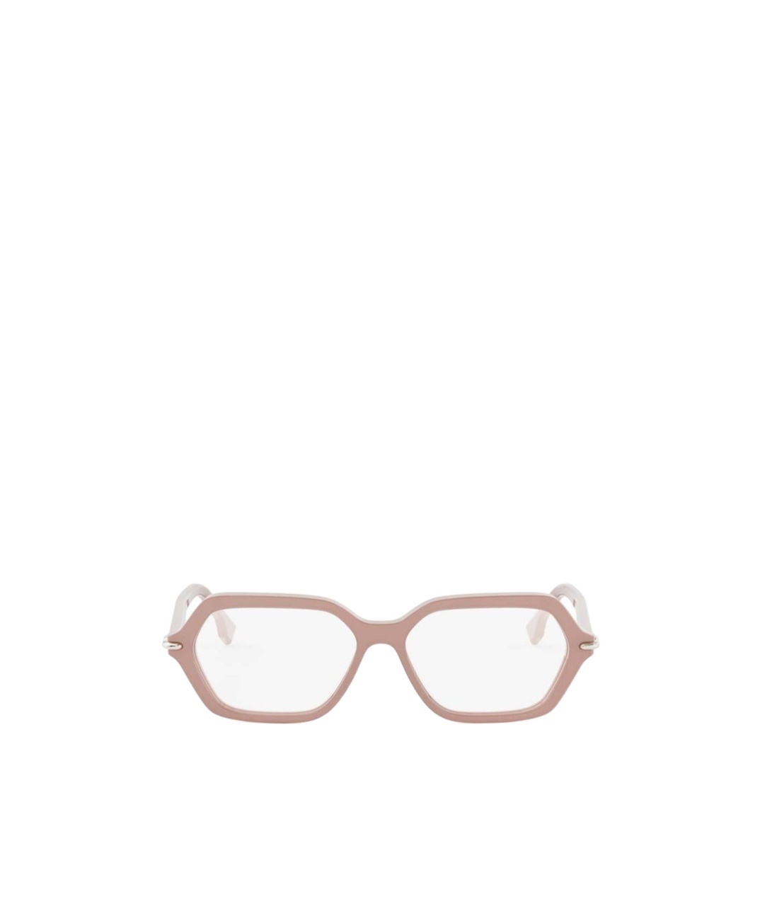 Fendi Eyewear Selleria Geometric Frame Glasses In White
