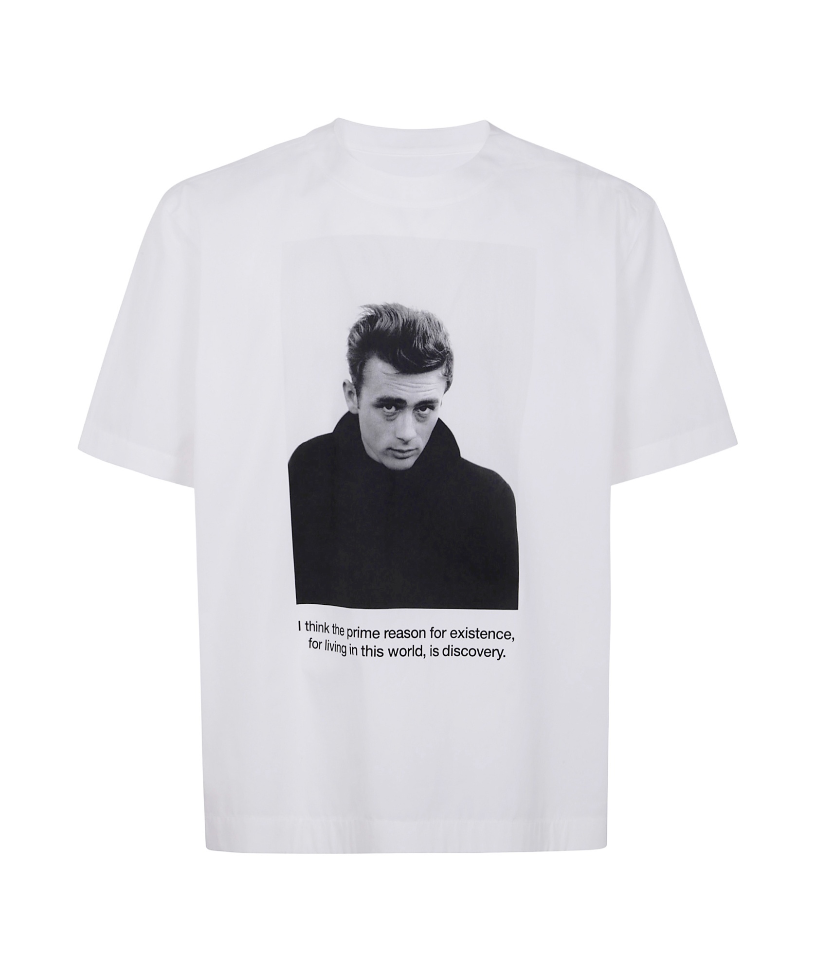 Sacai James Dean Cotton Popelin T-shirt Clothing In White