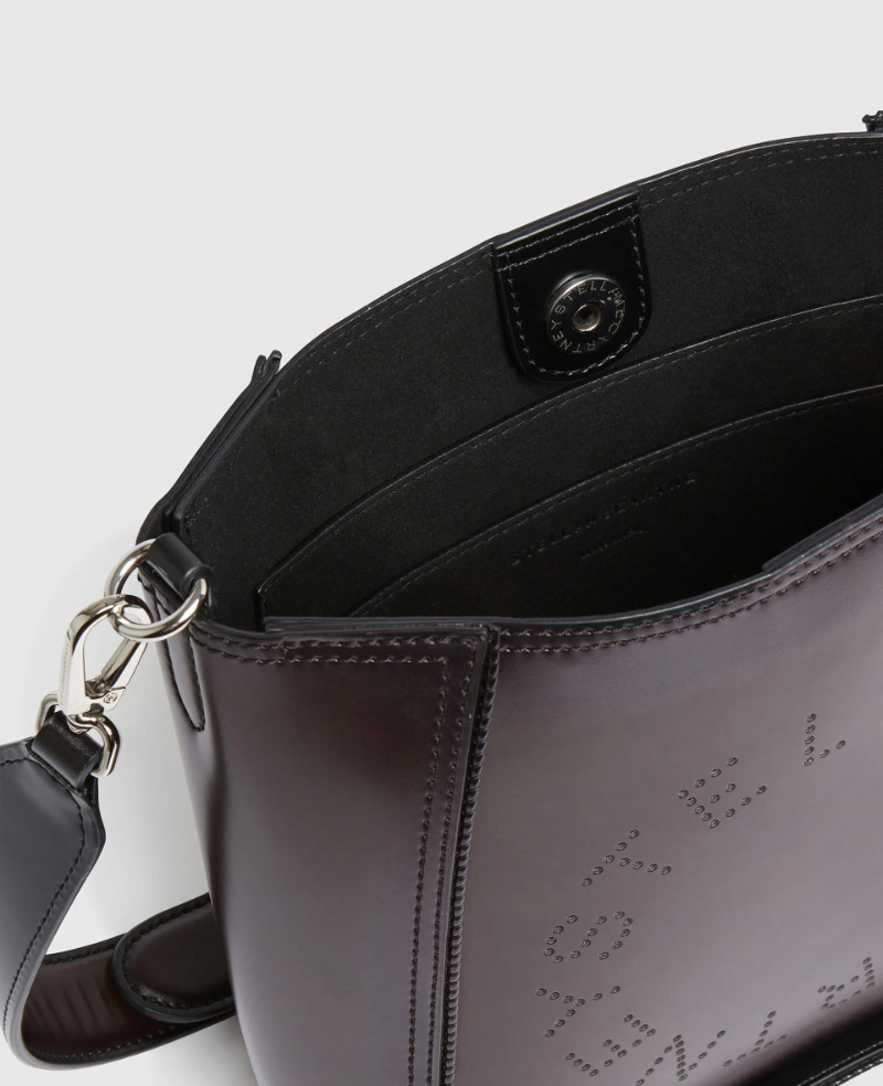 Stella Mccartney Logo Square Crossbody Bag In Multi