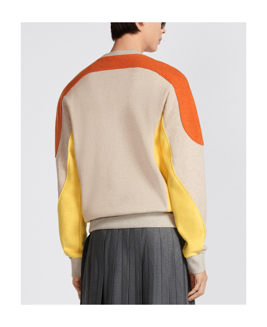 Dior Men's Cotton And Cashmere Sweatshirt In Nude