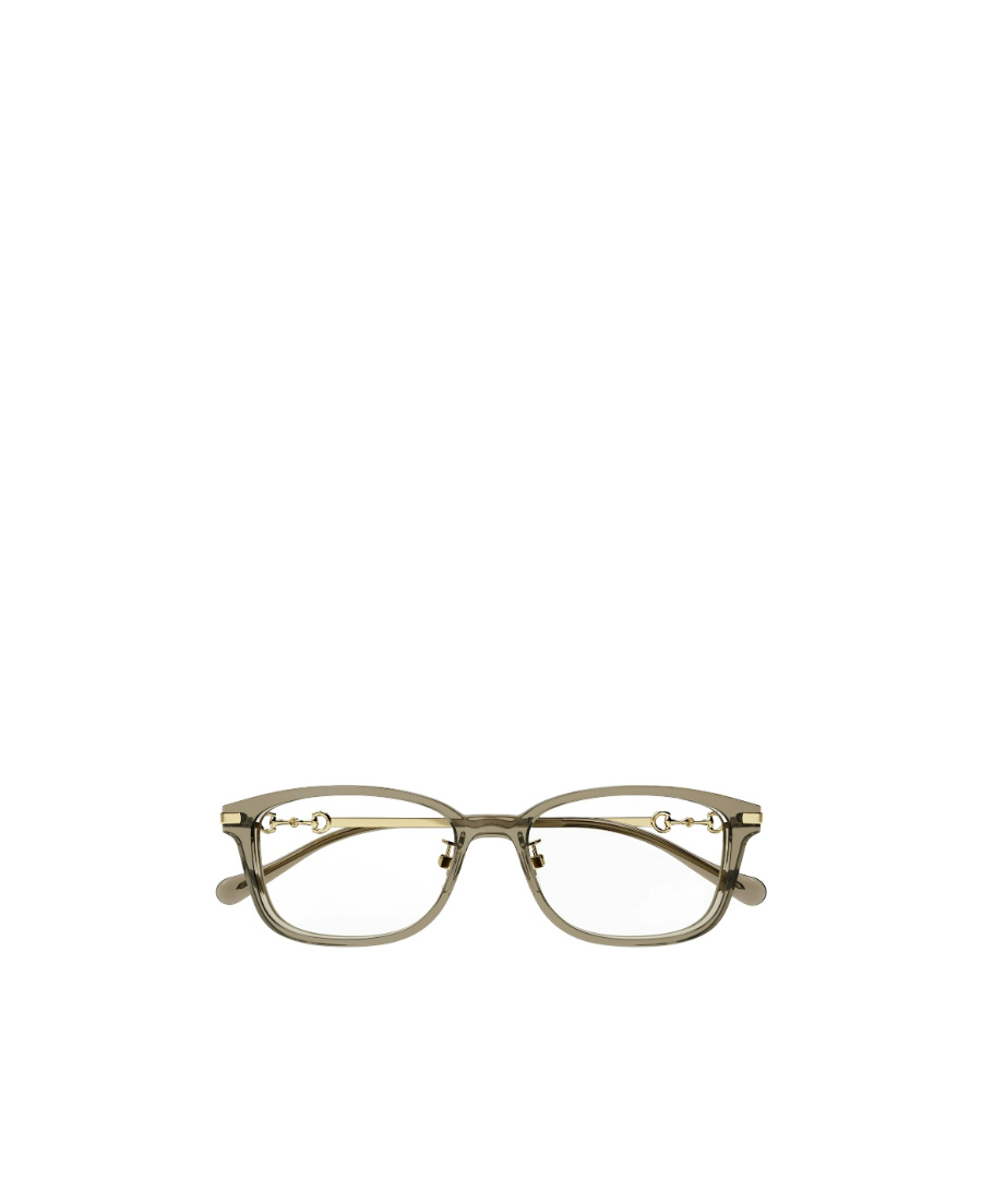 Gucci Eyewear Rectangle Frame Glasses In Nude