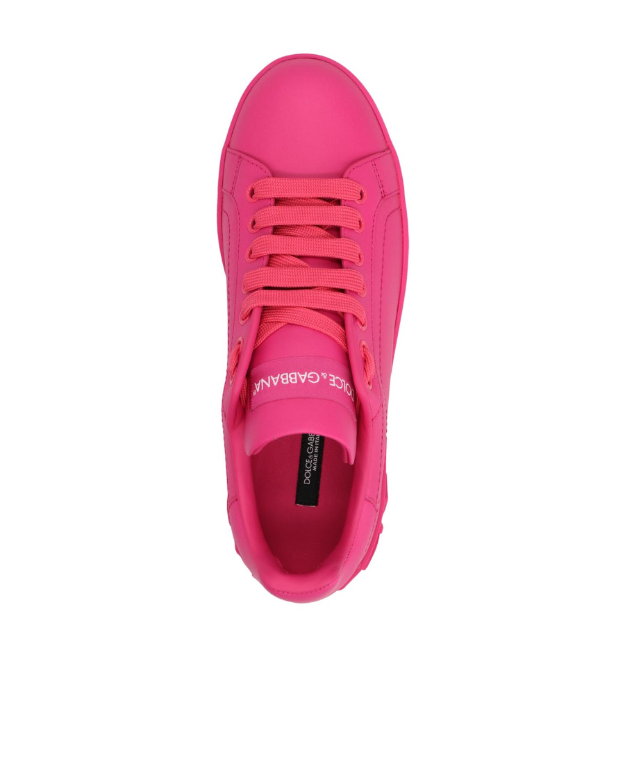 Dolce & Gabbana Portofino Low-top Sneakers In Pink