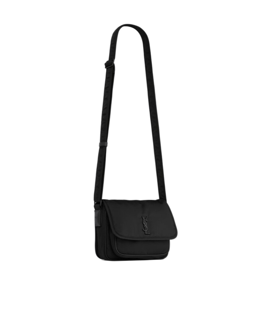 Saint Laurent Men's Niki Nylon Messenger Small Bag In Black