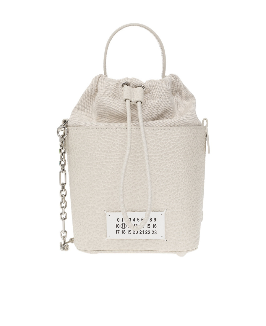 MAISON MARGIELA MAISON MARGIELA 5AC LOGO PATCH BUCKET BAG