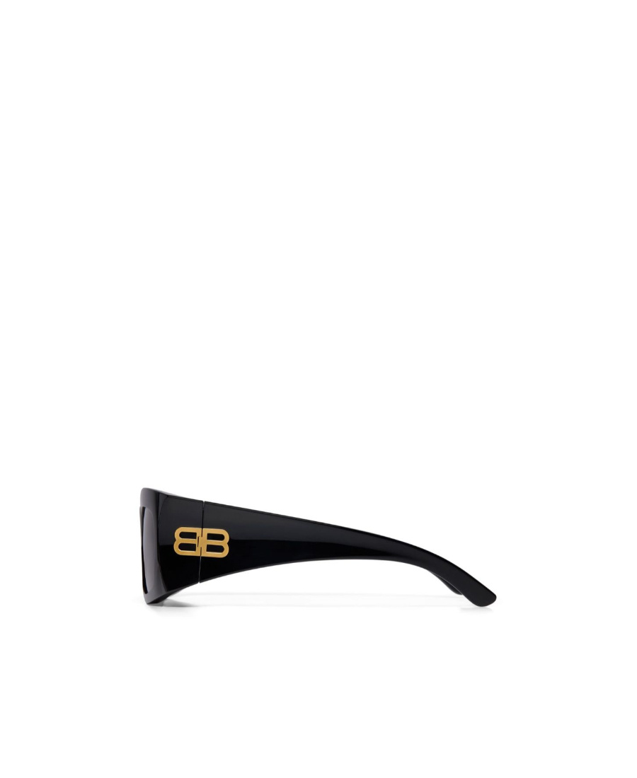 Balenciaga Hourglass Rectangle-shape Sunglasses In Black