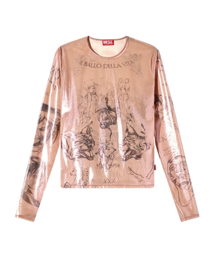 DIESEL X DAMIANO DAVID T-CLAUDE-DD TOP