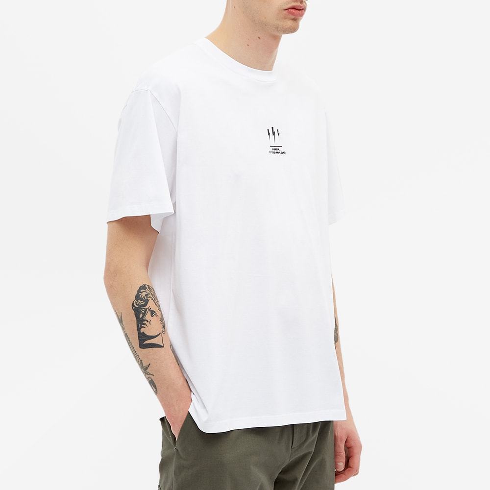 Neil Barrett T-shirt With Round Neck And Short Sleeves In White