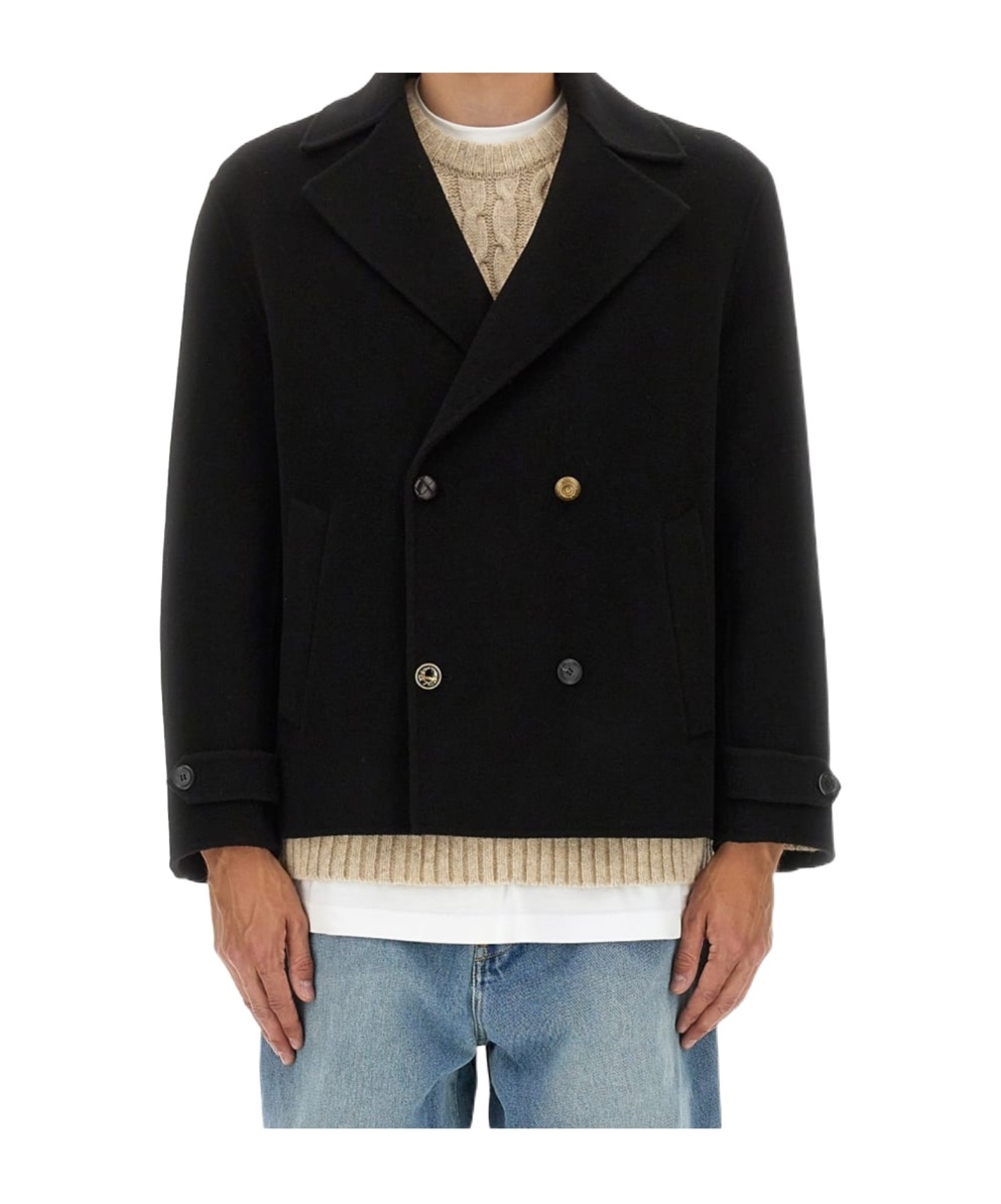 Moschino Blazer Featuring Notched Lapels And Button Detailing In Black