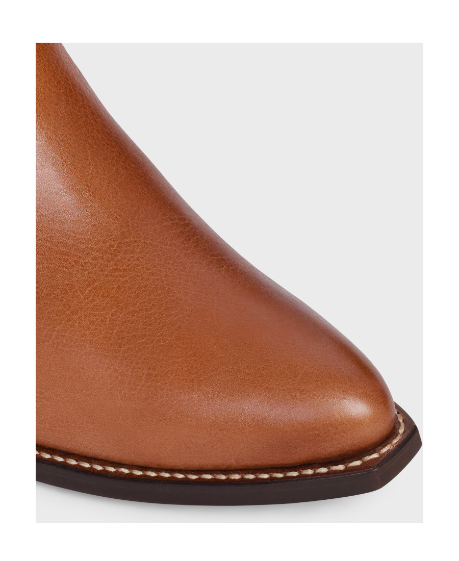 Celine Western Style Boots In Brown