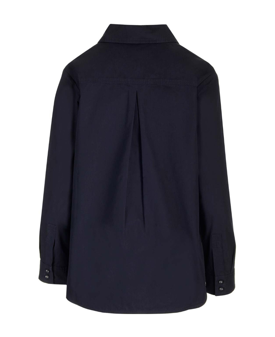 Apc Midnight Blue Cotton Shirt Shirts Blue In Black