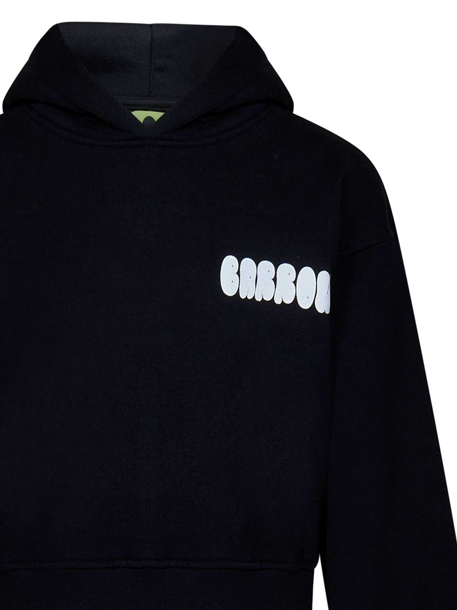 Barrow Logo-print Cotton Hoodie In Black