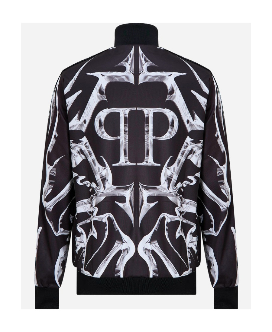 Philipp Plein Long-sleeved Casual Jacket In Black