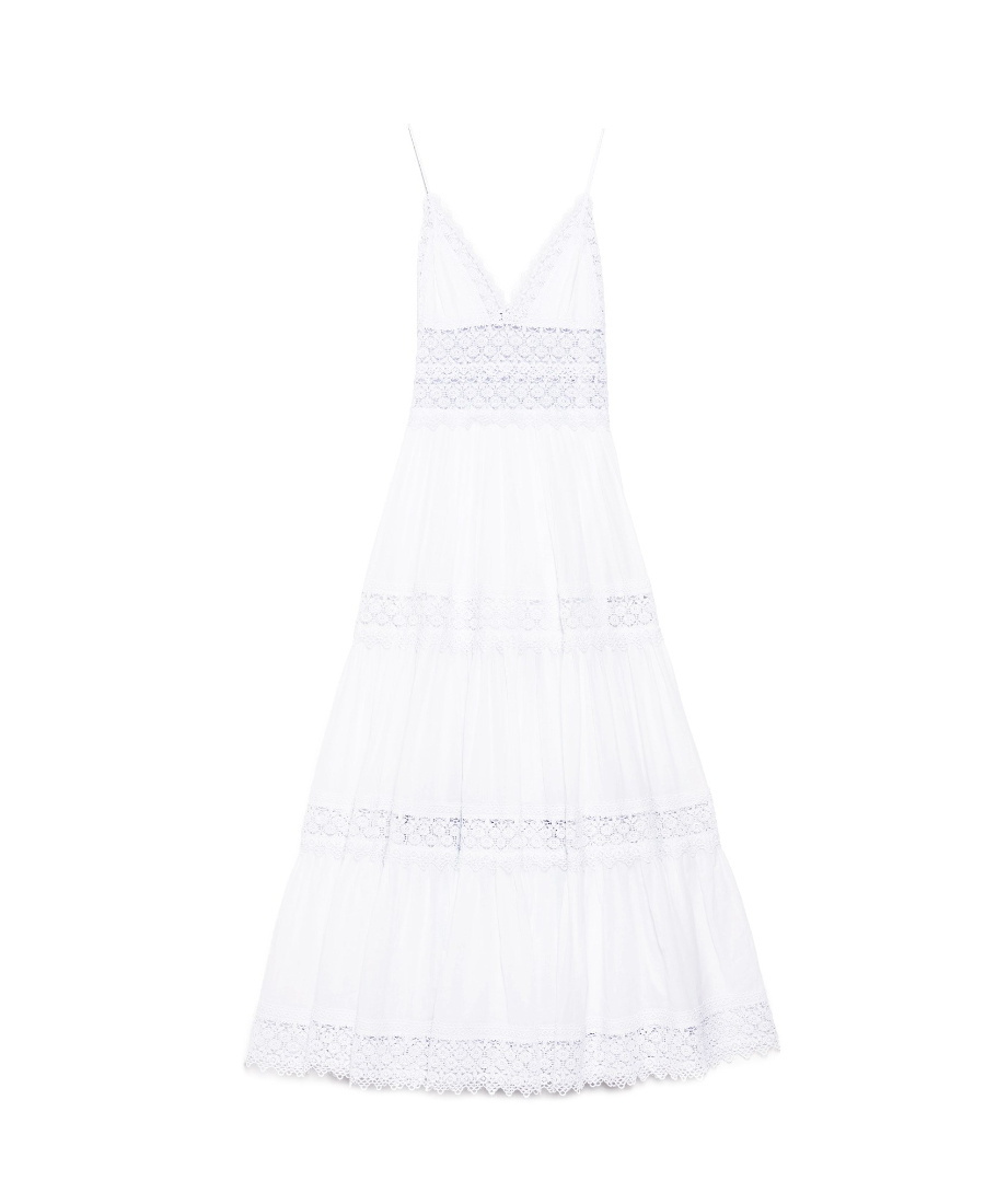 Charo Ruiz Crocheted Sling Dress