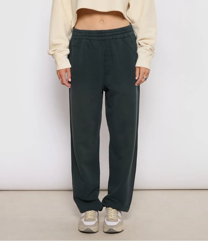 Golden Goose Elastic Waist Track Pants In Black
