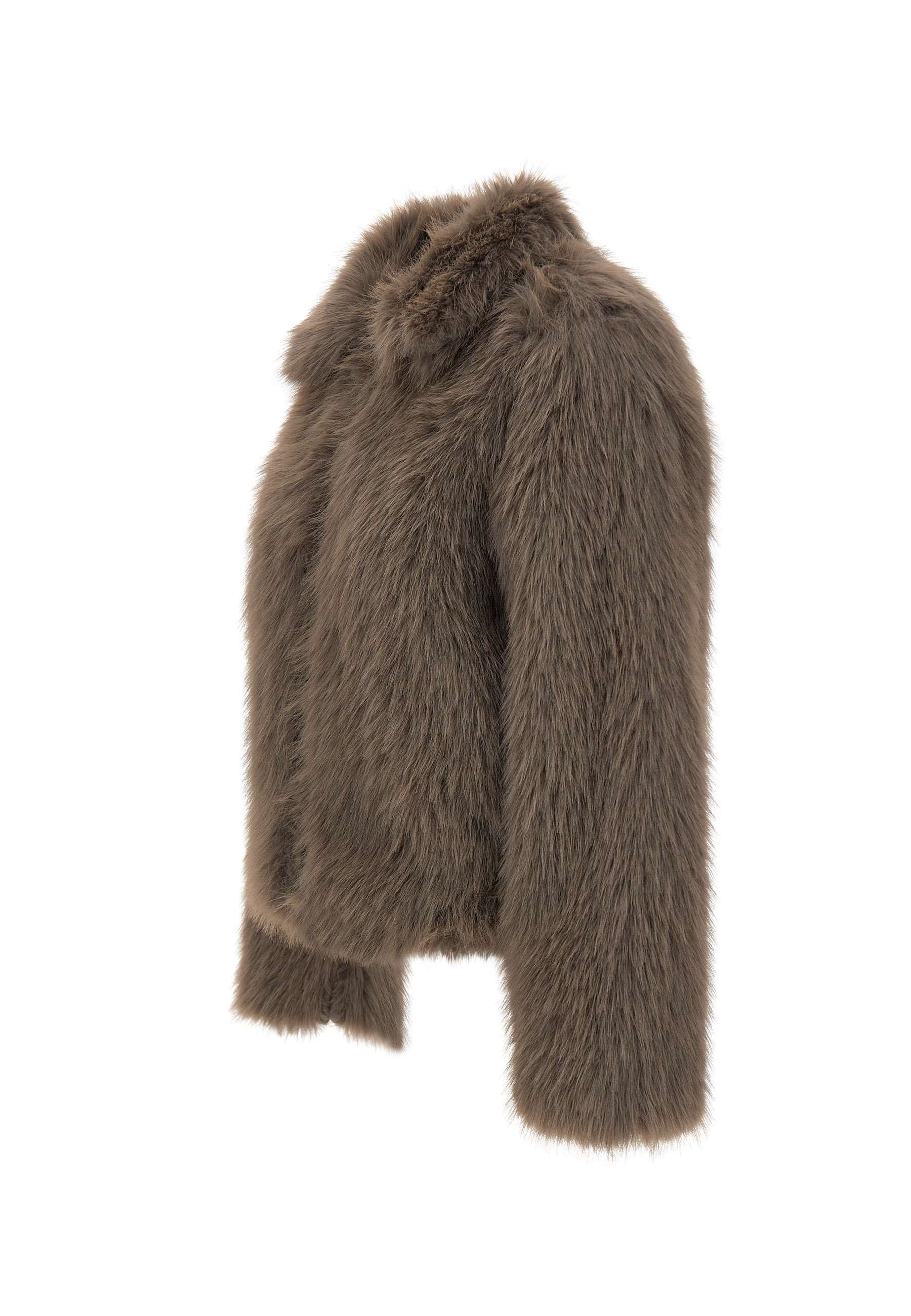 Kaos Long-sleeved Casual Jacket In Brown