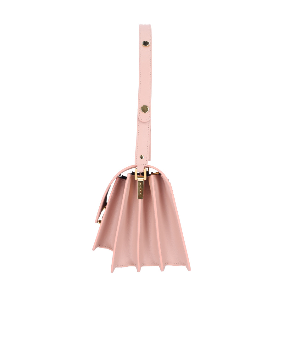 Marni Trunk Medium Shoulder Bag In Pink