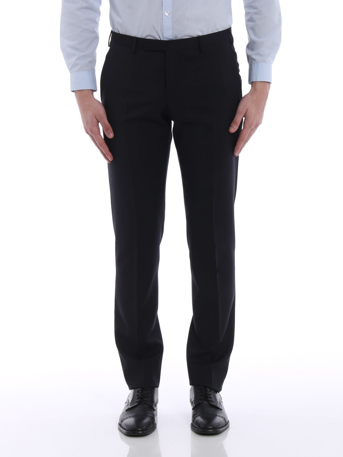 EMPORIO ARMANI LOGO DETAILS CASUAL PANTS