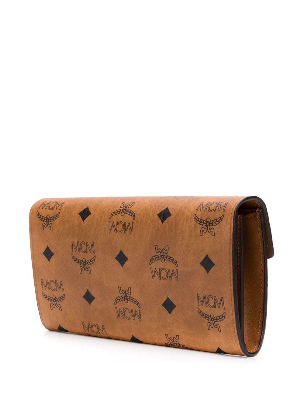 Mcm Large Patricia Crossbody Flap Wallet In Brown