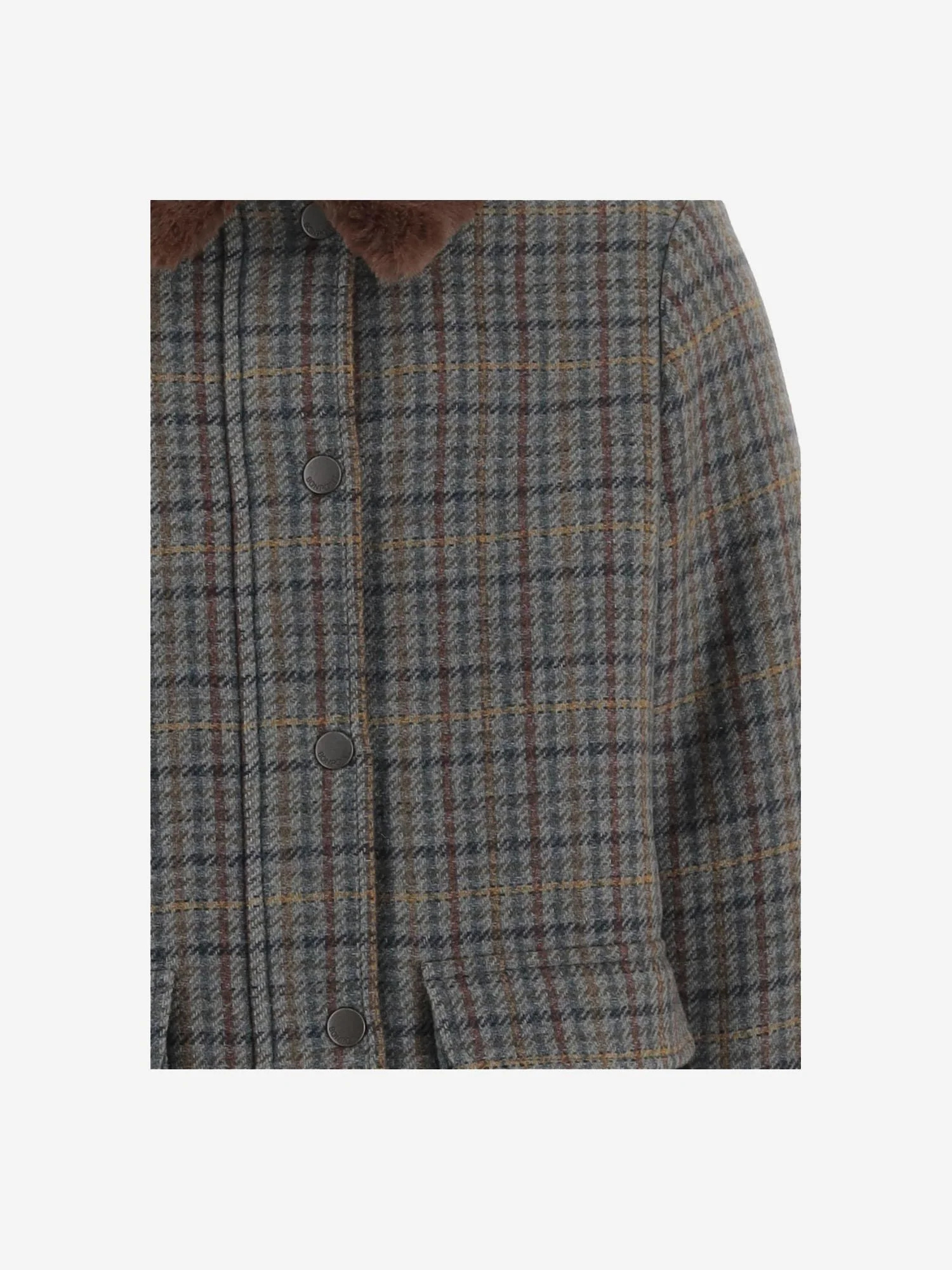 Bonpoint Lapel Long-sleeved Coat In Gray